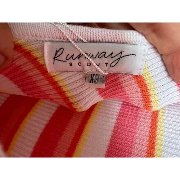 Runway Scout Striped Ribbed Dress NWT Sz. XS - Picture 6 of 7